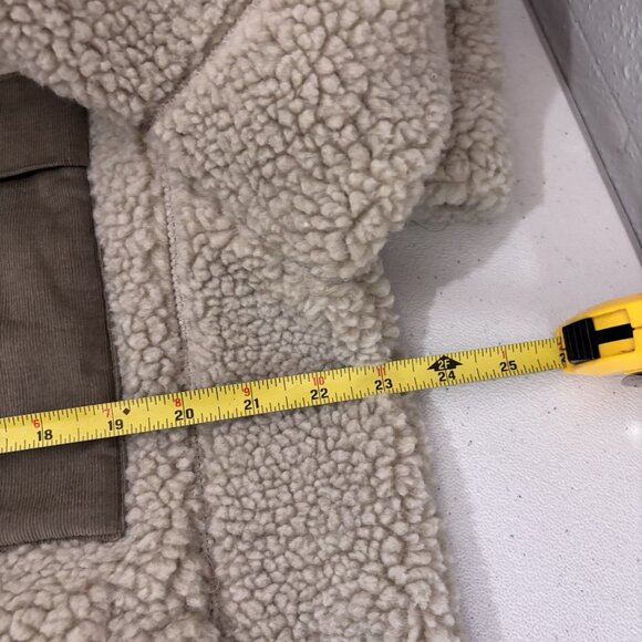 Polham Japan Sherpa Heavy Weight Jacket Front Pocket Beige Men XXL - Picture 11 of 12